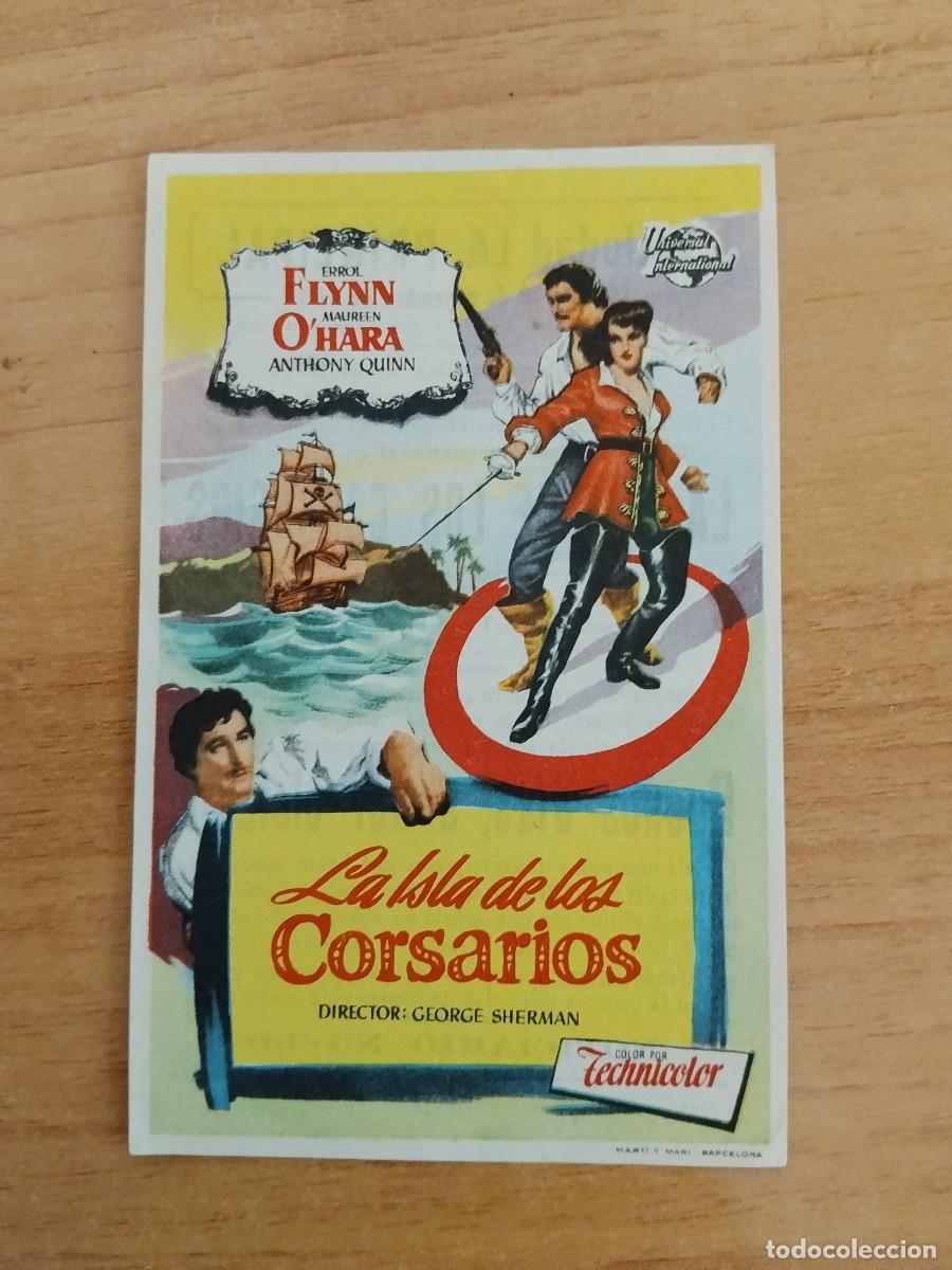  Foglietti di film di film antichi di cinema: ROSA-PROGRAMA DE CINE ---LA ISLA DE LOS CORSARIOS CT