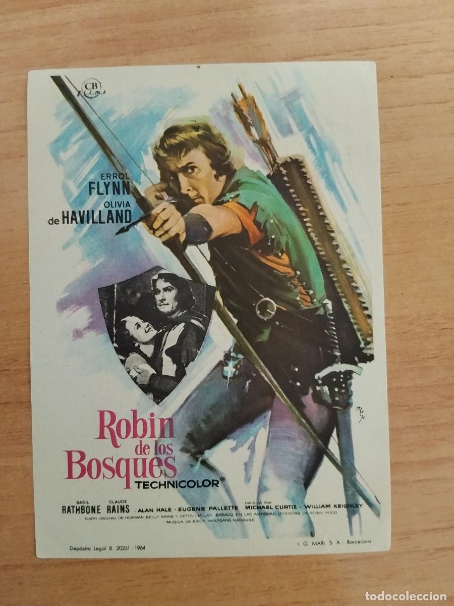  Flyers Publicitaires de films Anciens: ROSA-PROGRAMA DE CINE ---ROBIN DE LOS BOSQUES