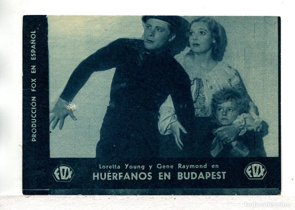 Cine: HU&Eacute;RFANOS EN BUDAPEST, con Loretta Young.