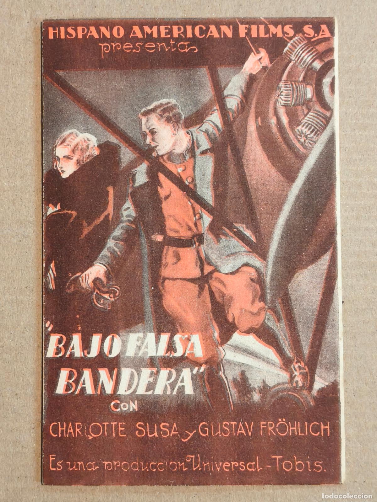 Cinema: BAJO FALSA BANDERA PROGRAMA DE CINE 1936