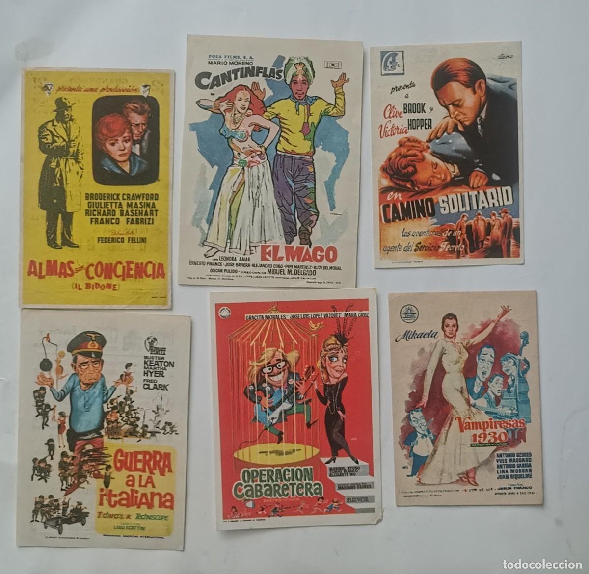Flyers Publicitaires de Films Anciens: ALMAS SIN CONCIENCIA Y 5 FOLLETOS MAS 3 CON PUBLICIDAD