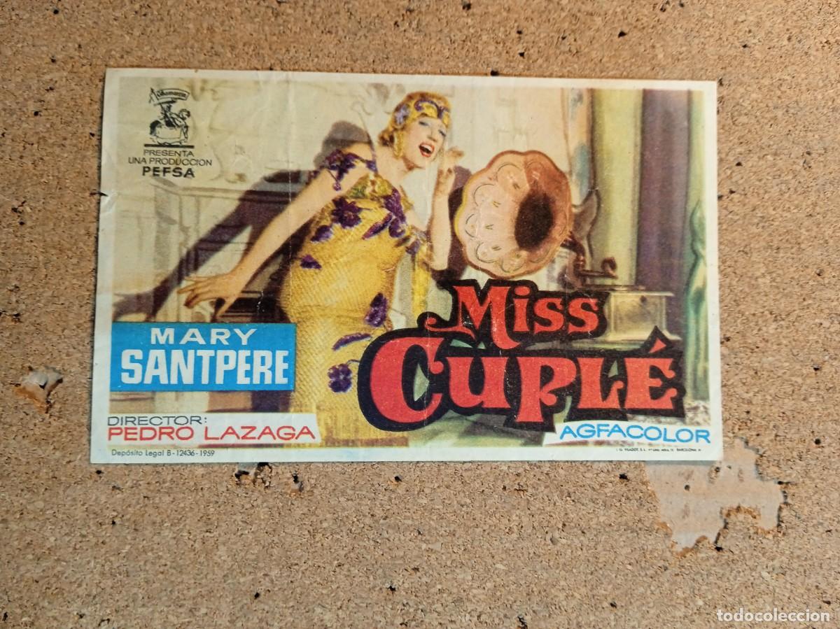 Cine: FOLLETO DE MANO SIN PUBLICIDAD MISS CUPLE
