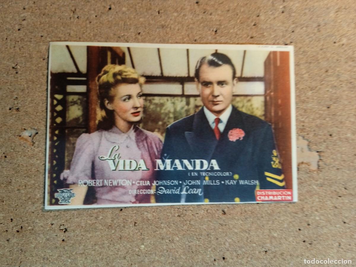 Kino: FOLLETO DE MANO SIN PUBLICIDAD LA VIDA MANDA