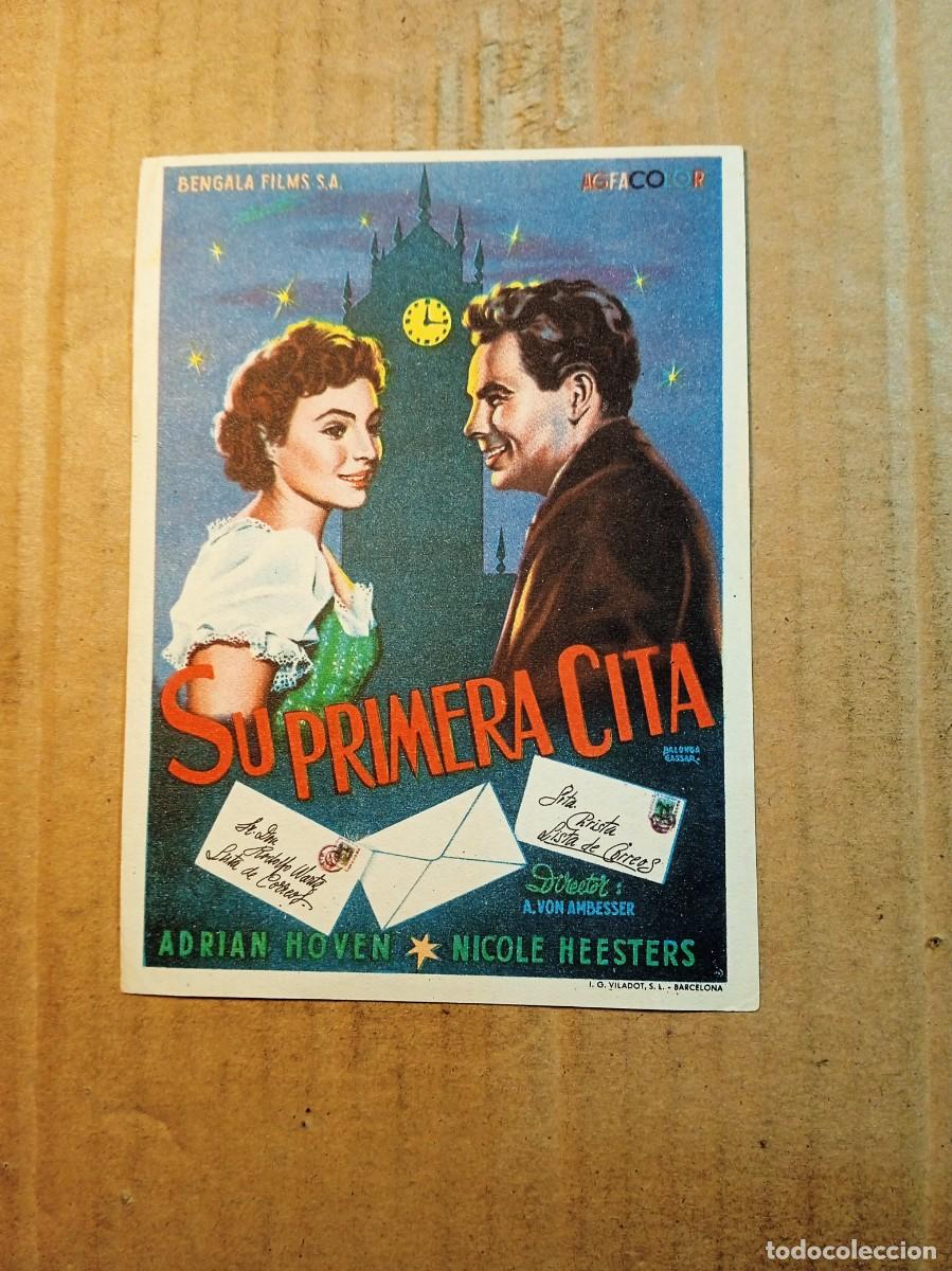 Cine: FOLLETO DE MANO SIN PUBLICIDAD SU PRIMERA CITA