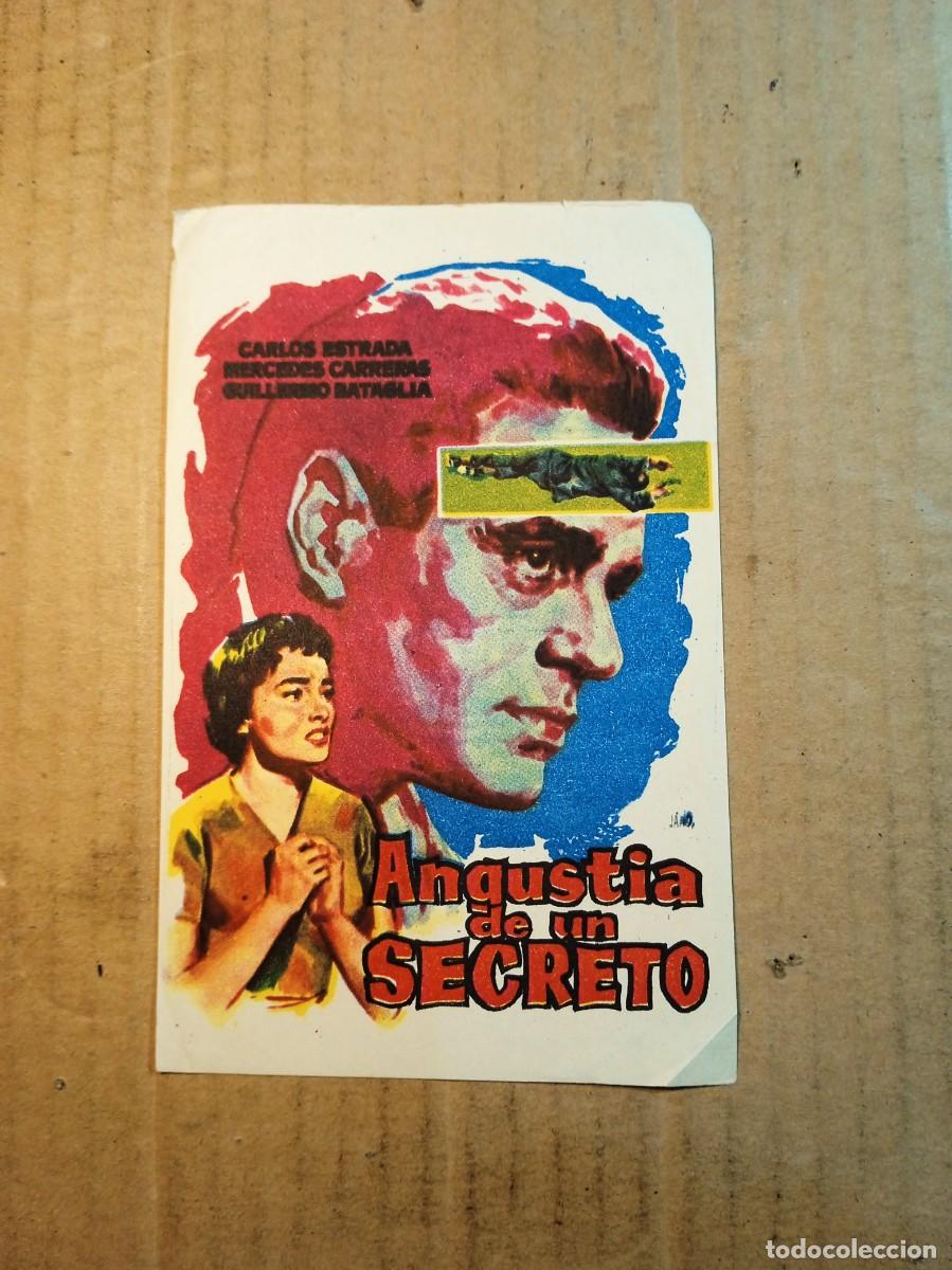 Cine: FOLLETO DE MANO SIN PUBLICIDAD ANGUSTIA DE UN SECRETO