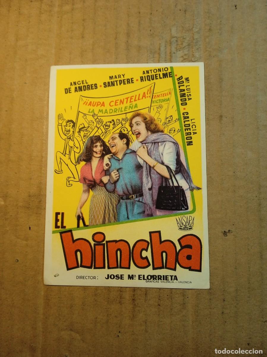 Cine: FOLLETO DE MANO SIN PUBLICIDAD EL HINCHA