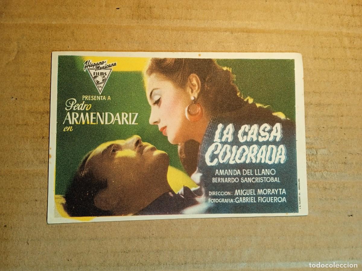 Cine: FOLLETO DE MANO SIN PUBLICIDAD LA CASA COLORADA