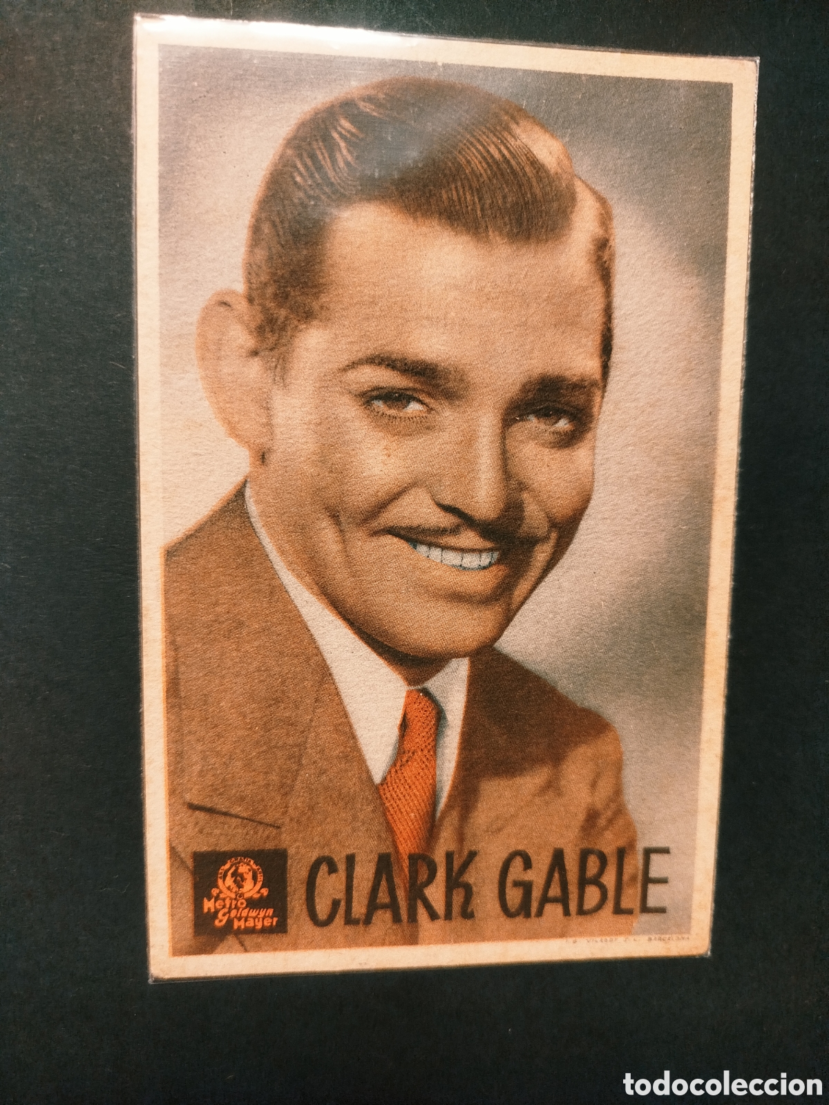 Cine: CLARK GABLE PROGRAMA PUBLICIDAD CARTONCILLO - Foto 1