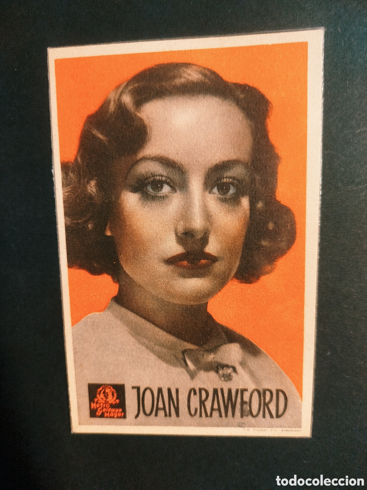Cine: JOAN CRAWFORD PROGRAMA PUBLICIDAD CARTONCILLO - Foto 1