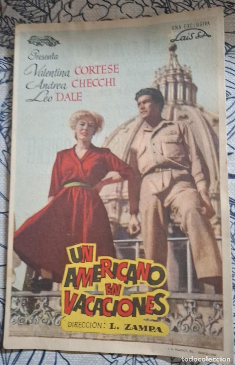 Cine: UN AMERICANO EN VACACIONES - PROGRAMA DE CINE