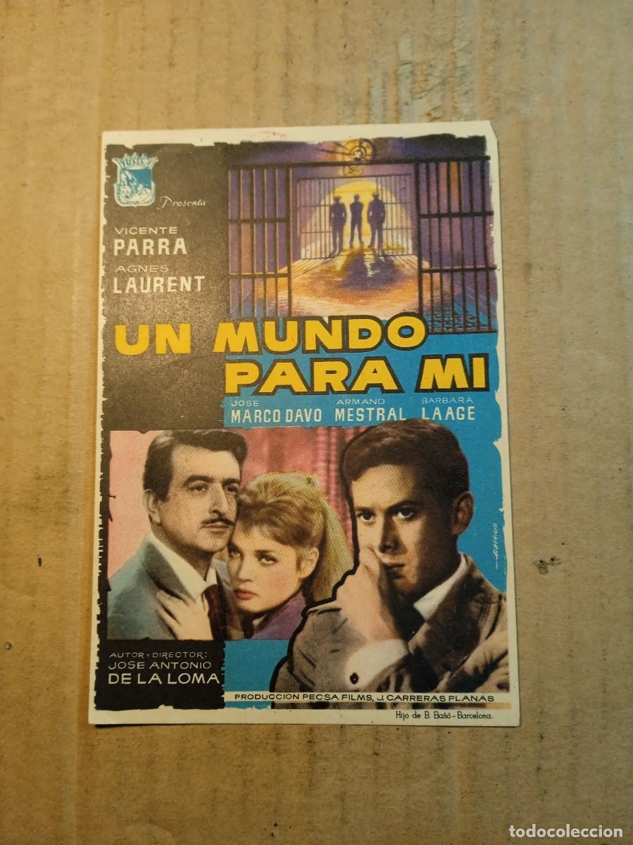 Cine: FOLLETO DE MANO SIN PUBLICIDAD UN MUNDO PARA MI