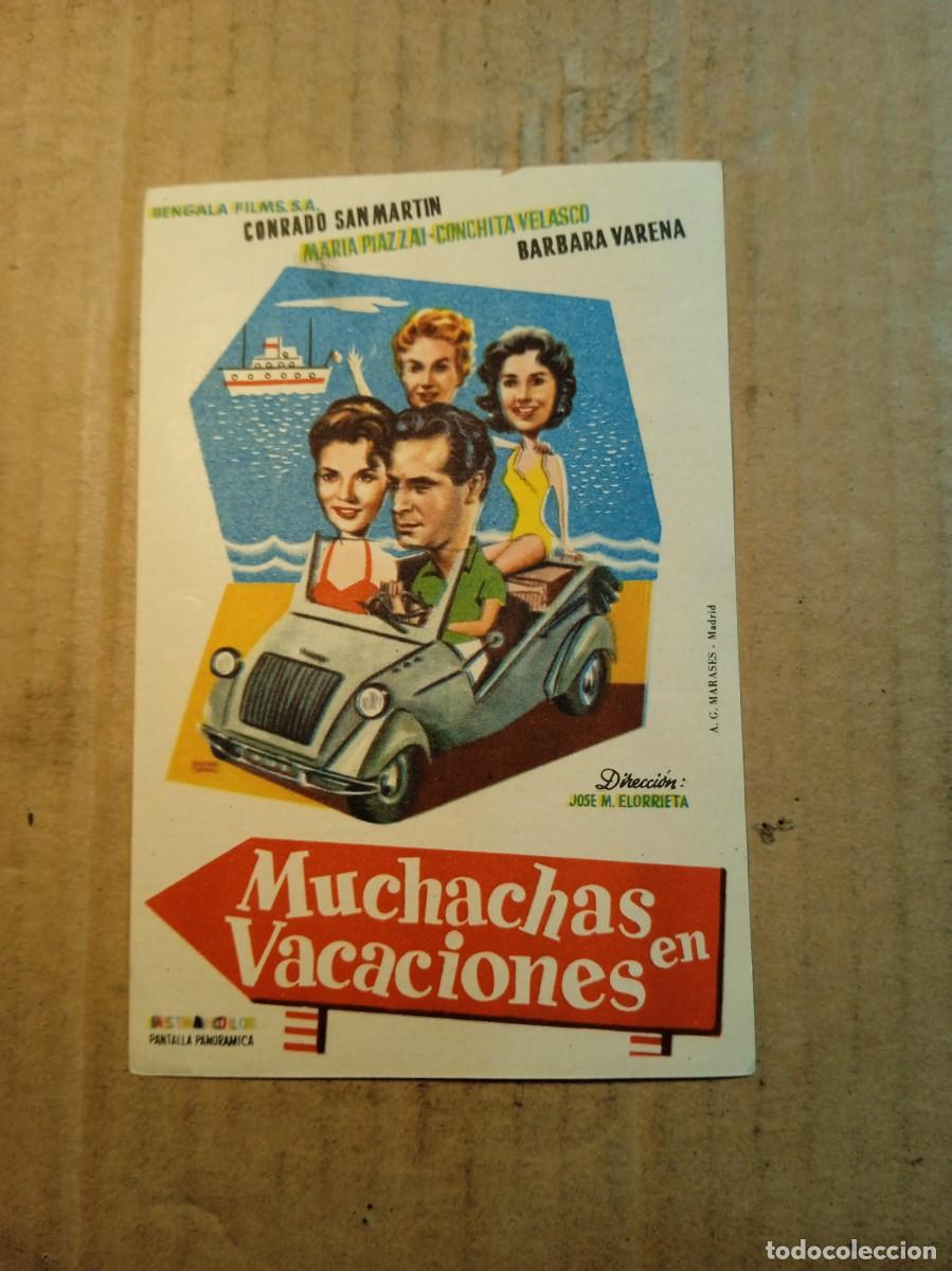 Cine: FOLLETO DE MANO SIN PUBLICIDAD MUCHACHAS EN VACACIONES