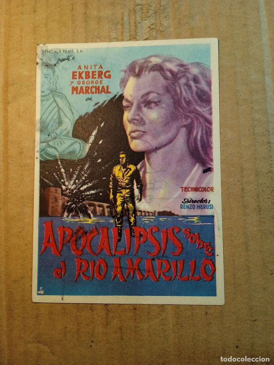 Cine: FOLLETO DE MANO SIN PUBLICIDAD APOCALIPSIS SOBRE EL RIO AMARIILLO