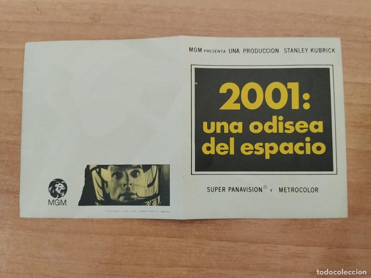 Kino: TURQ--PROGRAMA DE CINE Y TARJETA HOLOGRAFICA--2001: ODISEA EN EL ESPACIO