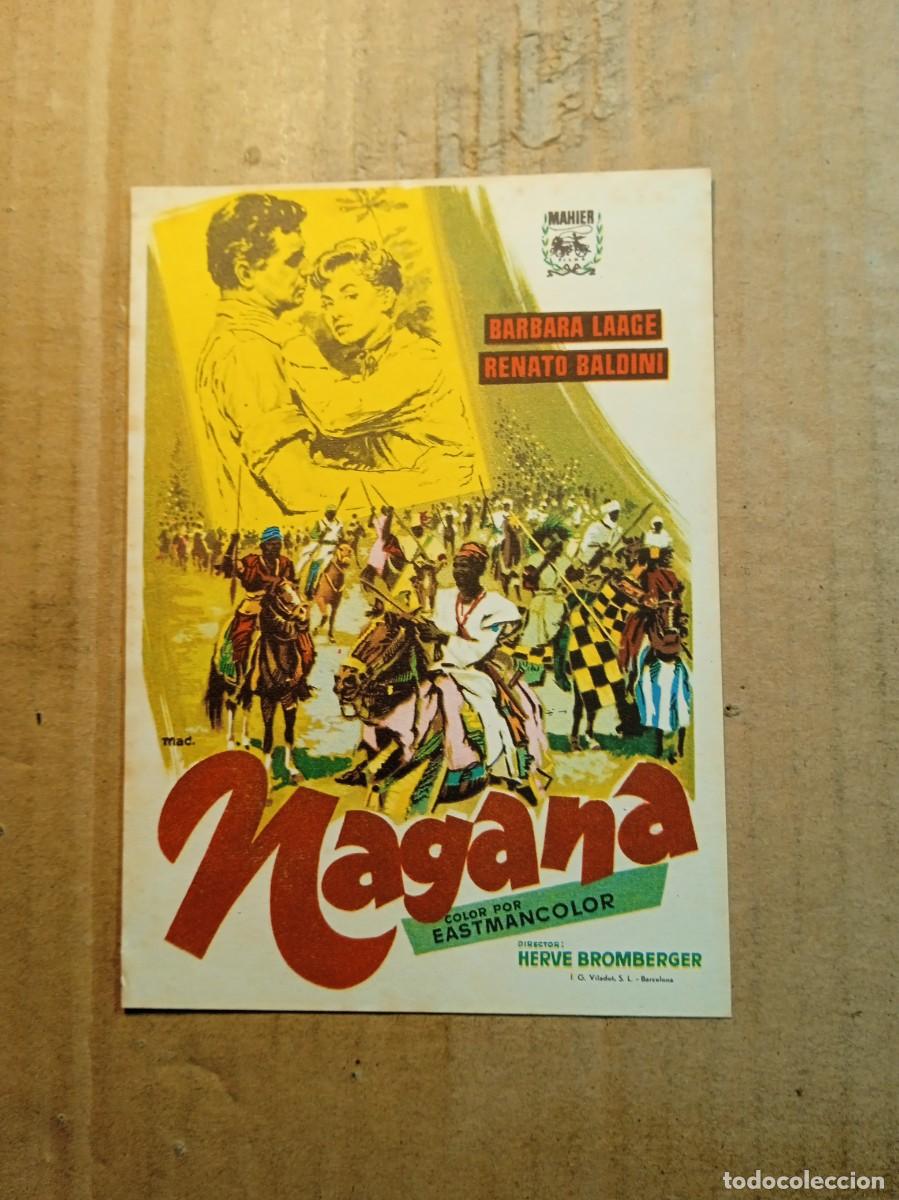 Folhetos de m&atilde;o de filmes antigos de cinema: FOLLETO DE MANO SIN PUBLICIDAD NAGANA