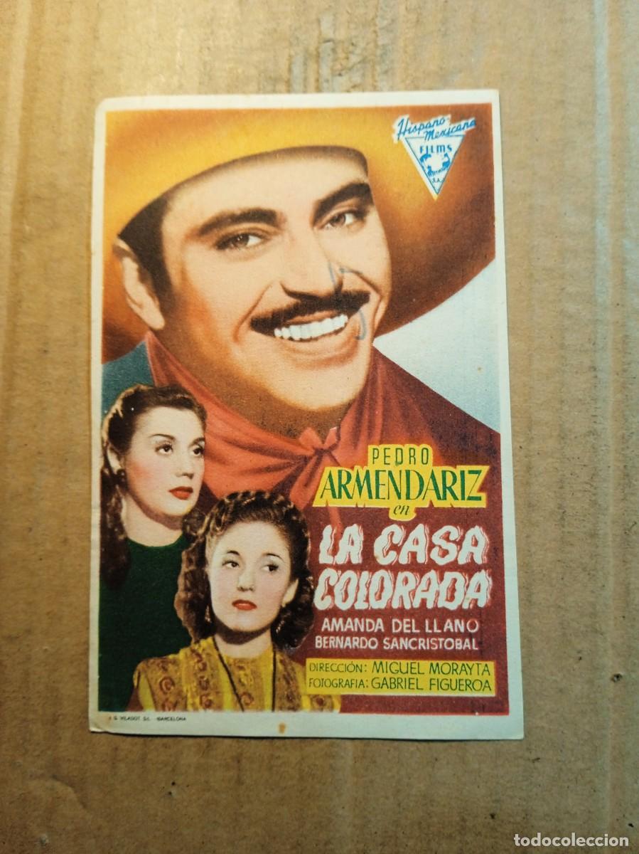 Folhetos de m&atilde;o de filmes antigos de cinema: FOLLETO DE MANO SIN PUBLICIDAD LA CASA DEL COLORADO