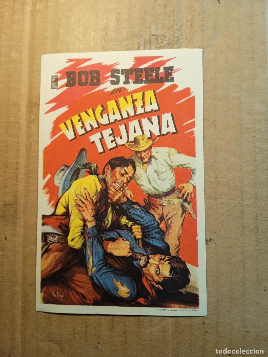 Flyers Publicitaires de films Anciens: FOLLETO DE MANO SIN PUBLICIDAD VENGANZA TEJANA