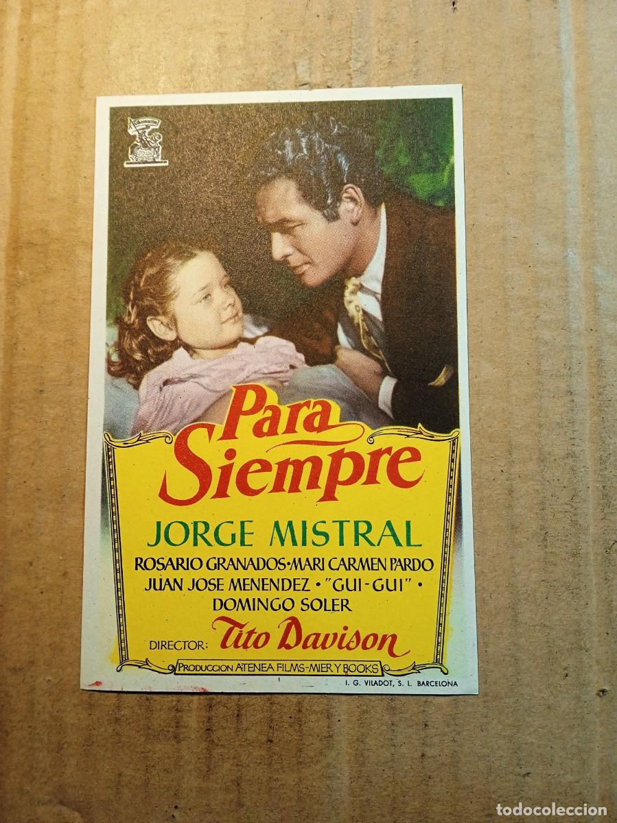 Cine: FOLLETO DE MANO SIN PUBLICIDAD PARA SIEMPRE
