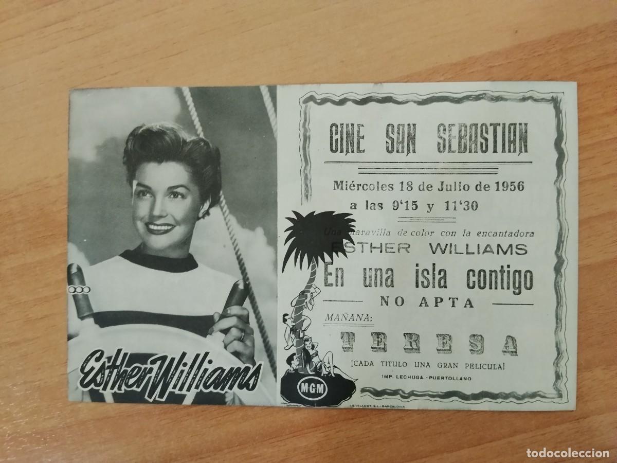  Flyers Publicitaires de films Anciens: TURQ--PROGRAMA DE CINE--EN UNA ISLA CONTIGO