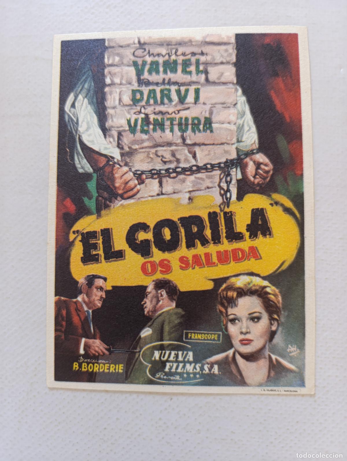 Cine: FOLLETO DE MANO - EL GORILA OS SALUDA - SIN PUBLICIDAD (148M)