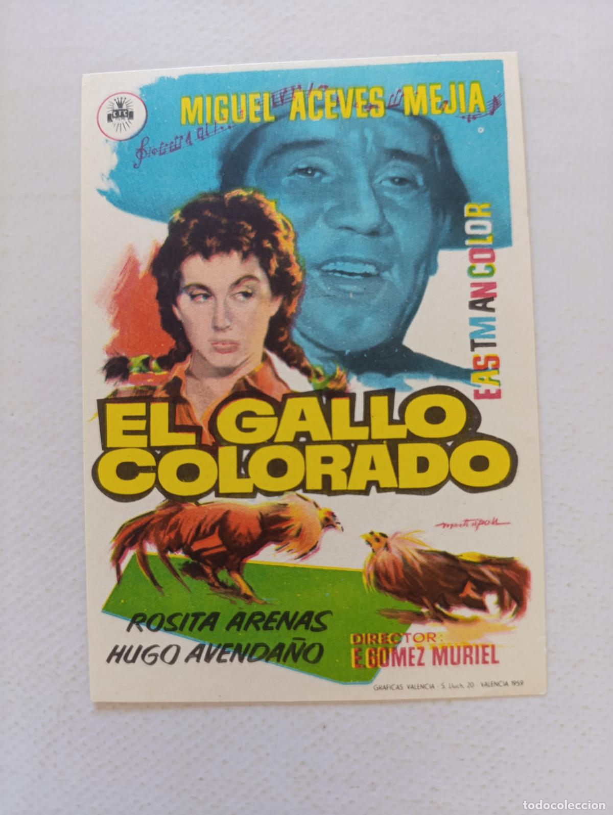 Cine: FOLLETO DE MANO - EL GALLO COLORADO - MIGUEL ACEVES MEJIA - SIN PUBLICIDAD (148M)