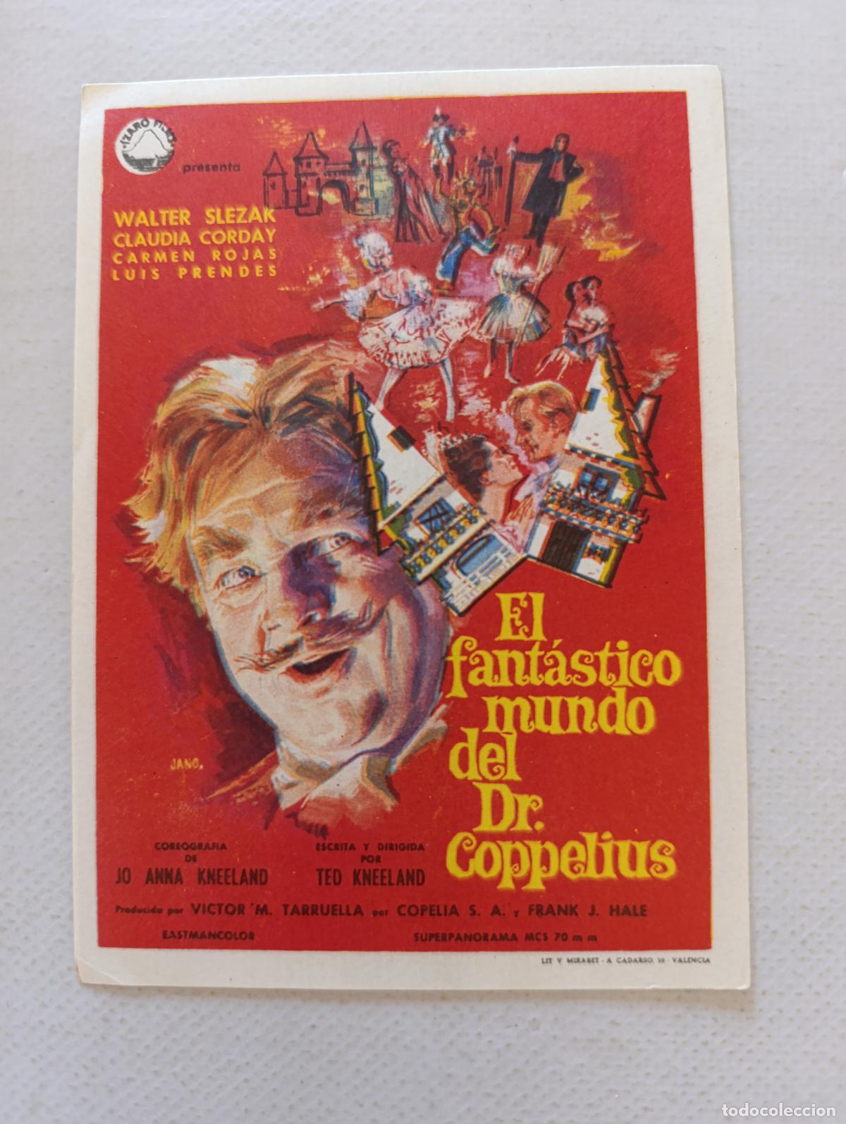 Cine: FOLLETO DE MANO - EL FANTASTICO MUNDO DEL DR. COPPELIUS - SIN PUBLICIDAD (148M)