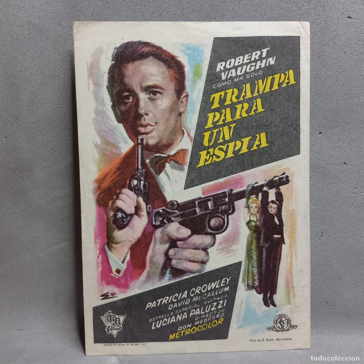 Cine: Cine Sanllehy, Barcelona. Trampa para un Esp&iacute;a. Robert Vaughn, Patricia Crowley, Luciana Paluzzi