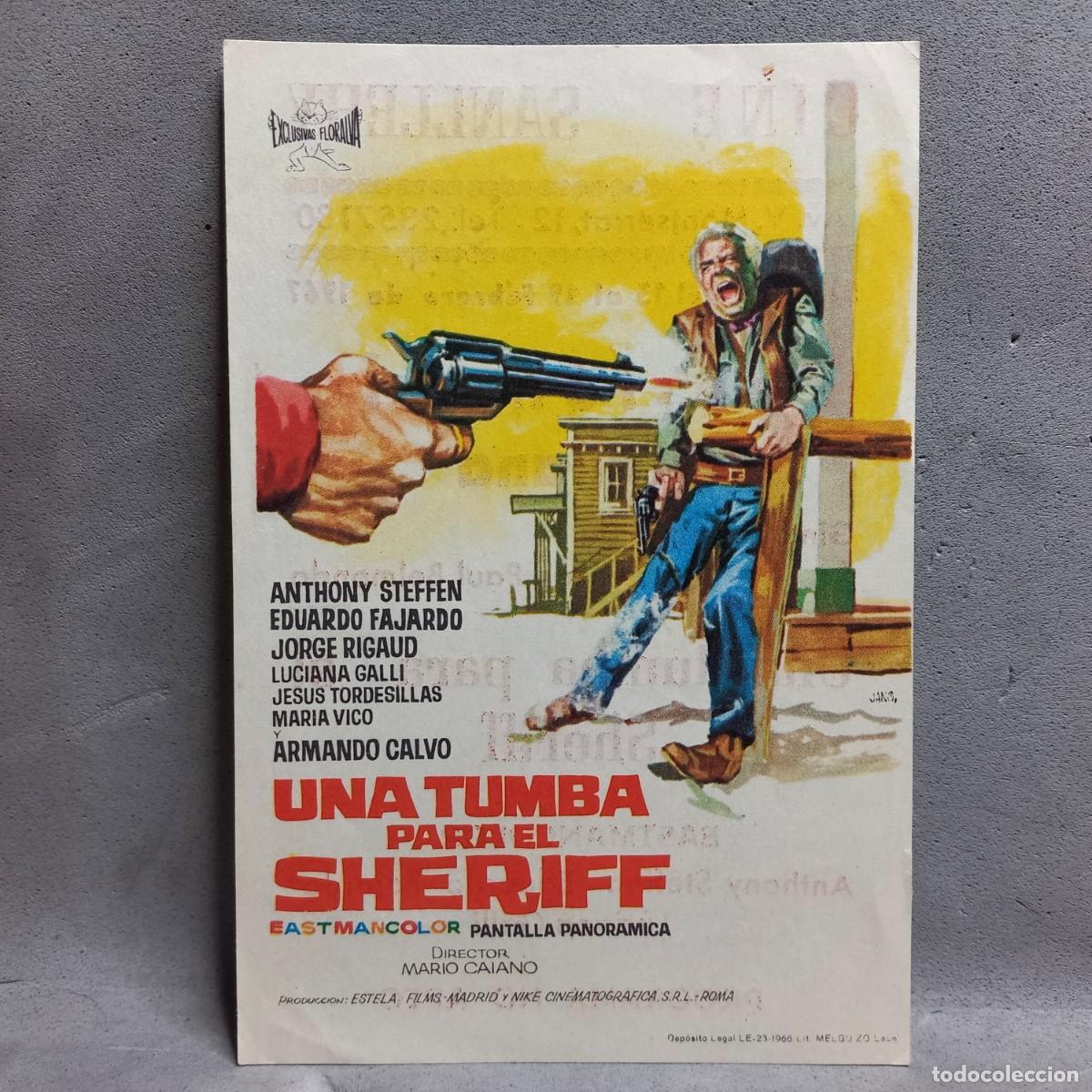 Cine: Cine Sanllehy Barcelona. Una tumba para el Sheriff. Antonio de Teff&eacute;, Fulvia Franco, Guido Malatesta