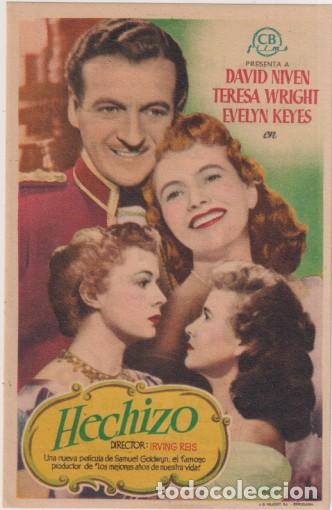  Foglietti di film di film antichi di cinema: Hechizo. sencillo de CB films. Cines arenas y liceo. 1950. impecable