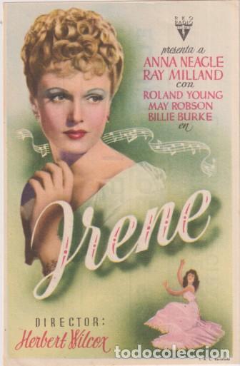  Foglietti di film di film antichi di cinema: Yrene sencillo de RKO Radio. Cines. Arenas-Vallespir-Gayarre. 25 septiembre al 1 de octubre de 1944.
