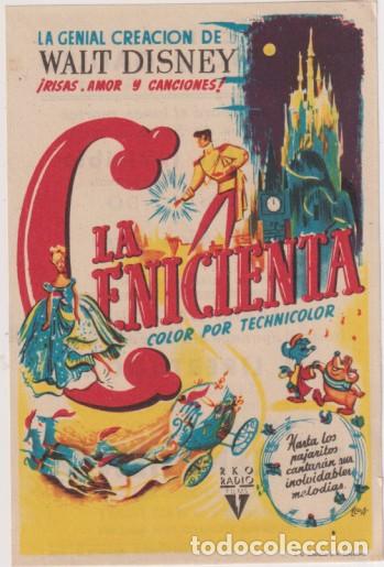  Foglietti di film di film antichi di cinema: La cenicienta. Sencillo de RKO Radio. Cines Bohemio y Galileo. S&aacute;bado de Gloria de 1953