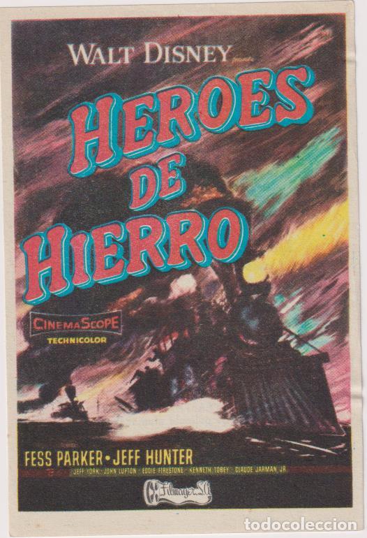  Flyers Publicitaires de films Anciens: H&eacute;roes de Hierro. Walt Disney. Sencillo de Filmayer. Cine Darymelia-Ja&eacute;n