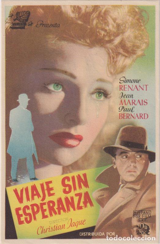  Flyers Publicitaires de films Anciens: Viaje sin Esperanza. Sencillo de Hispamex Films. Teatro Circo