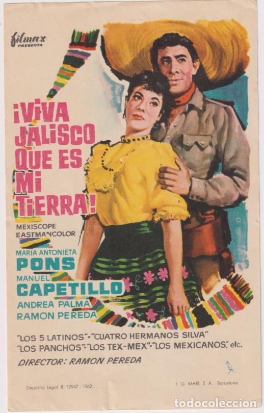  Flyers Publicitaires de films Anciens: &iexcl;Viva Jalisco que es mi tierra! Sencillo de Filmax