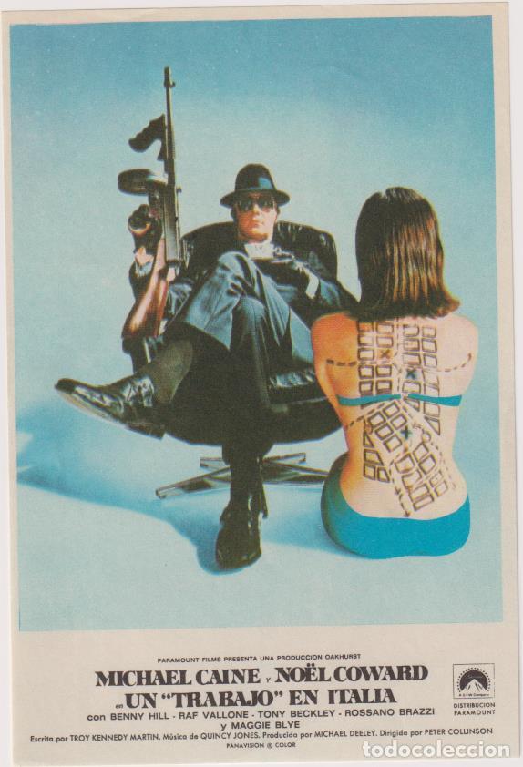  Flyers Publicitaires de films Anciens: Un Trabajo en Italia. Sencillo de Paramount