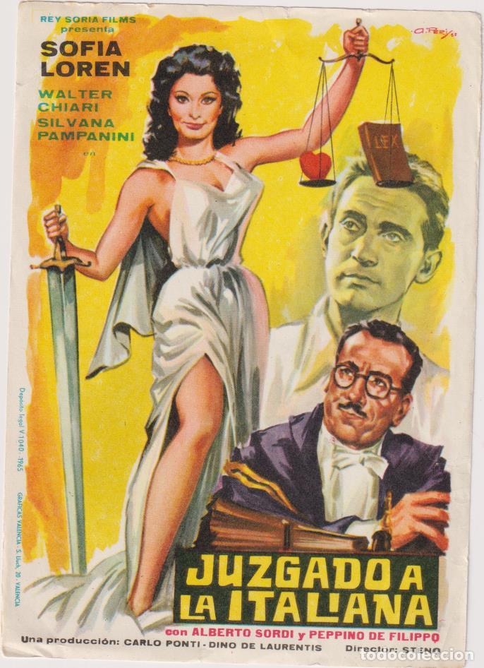 Cine: Juzgado a la Italiana. Sencillo de Rey Soria