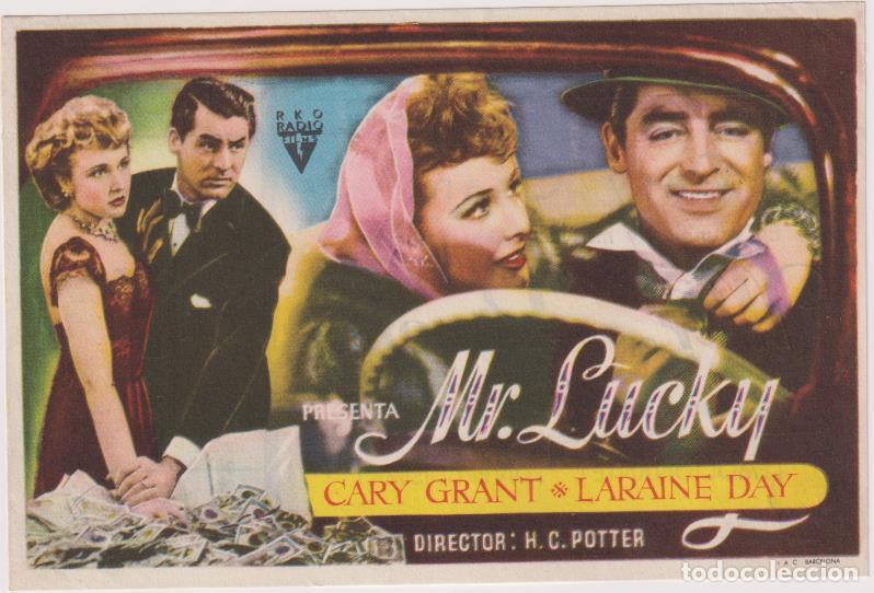 Cine: Mr. Lucky. Sencillo de Radio Films. Cine Dorado-Zaragoza
