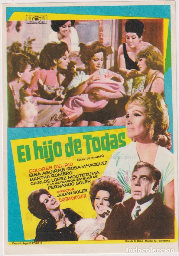 Cine: El Hijo de todas. Sencillo de Mundial Films. Cine Olympia-Linares, 1968