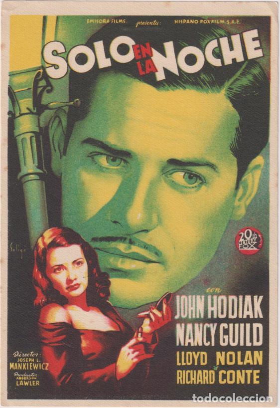 Cine: Solo en la noche. Solig&oacute;. Sencillo de 20Th Century Fox
