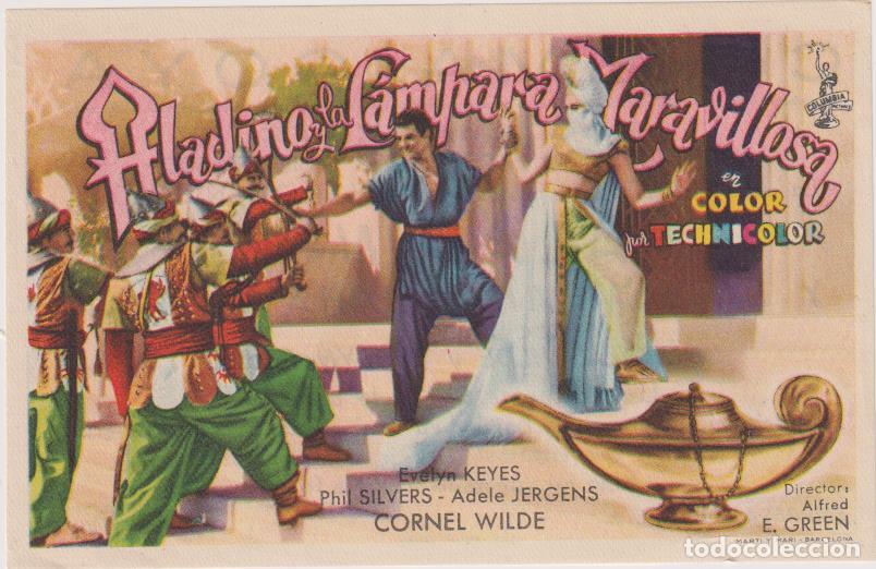 Cine: Aladino y la l&aacute;mpara maravillosa. Sencillo de Columbia. Cinema Goya, Zaragoza
