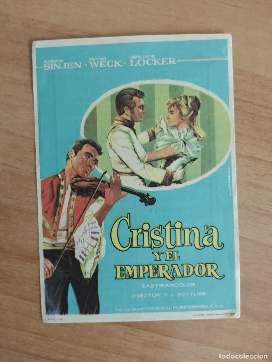  Flyers Publicitaires de films Anciens: ROSA--PROGRAMA DE CINE--- CRISTINA Y EL EMPERADOR CT