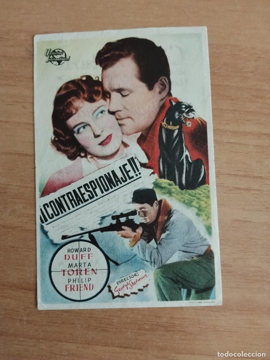  Flyers Publicitaires de films Anciens: ROSA--PROGRAMA DE CINE--- CONTRAESPIONAJE CT