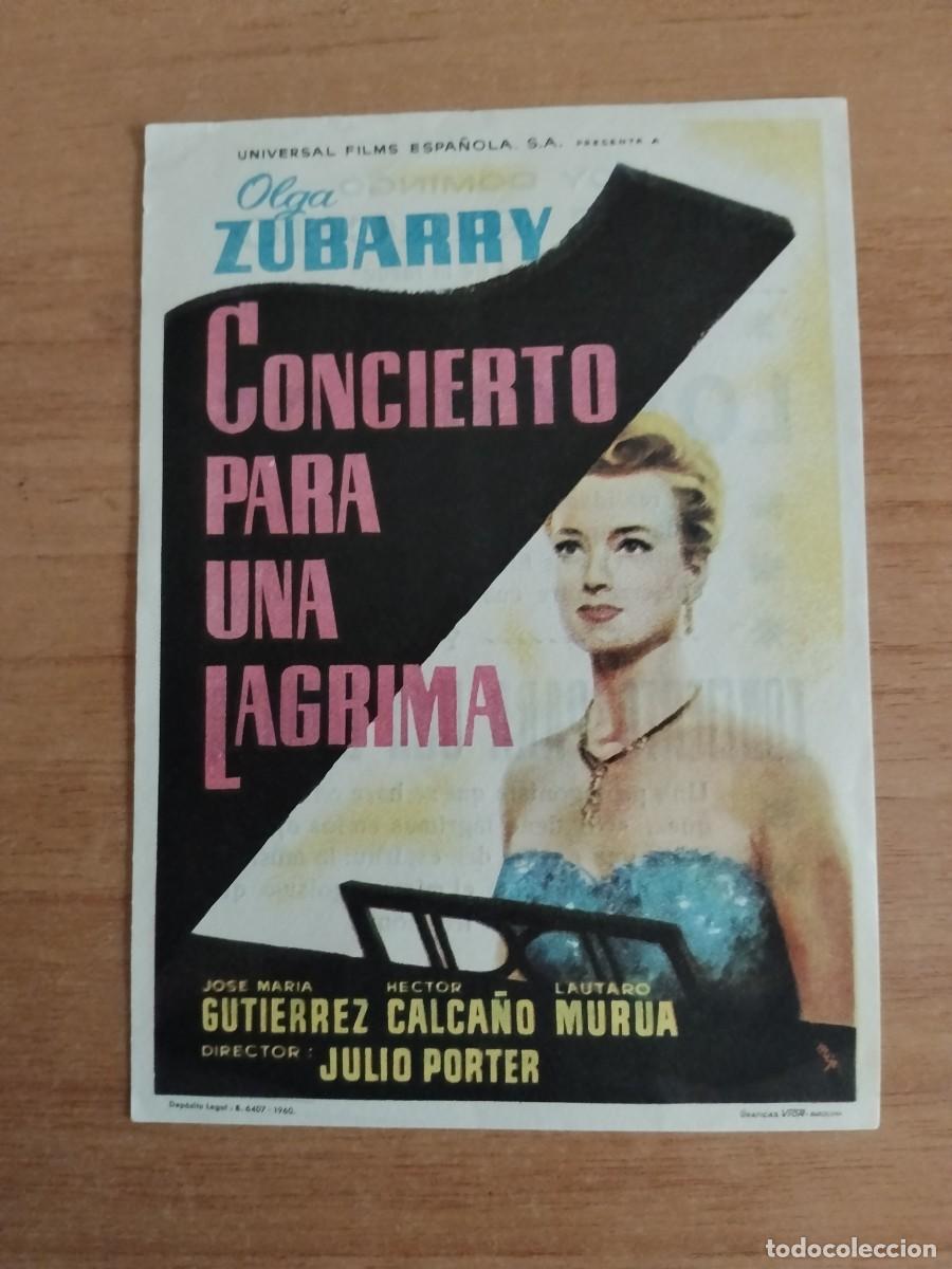  Flyers Publicitaires de films Anciens: ROSA--PROGRAMA DE CINE--- CONCIERTO PARA UNA LAGRIMA CT