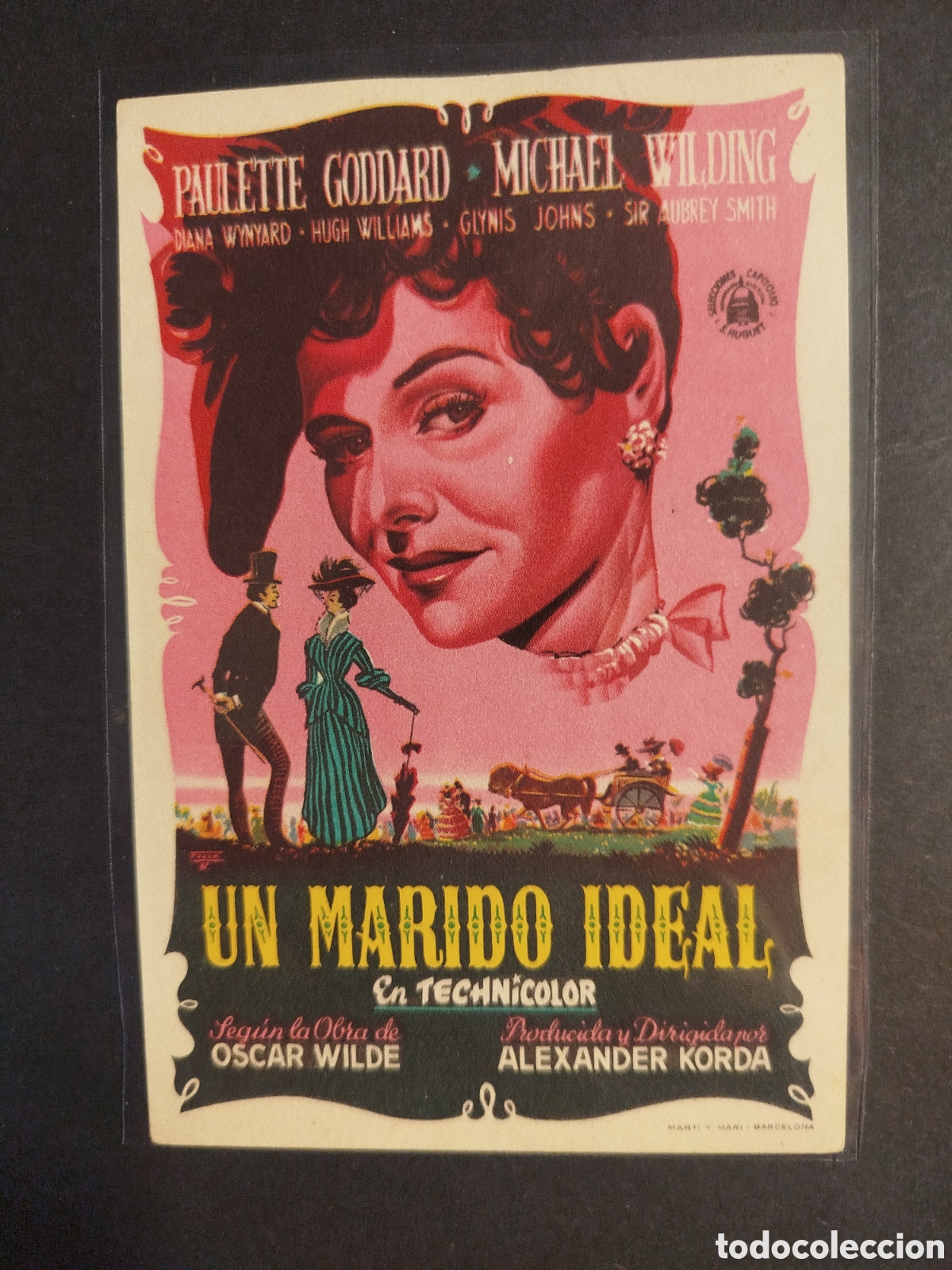 Cine: UN MARIDO IDEAL PROGRAMA DE MANO S/P - Foto 1