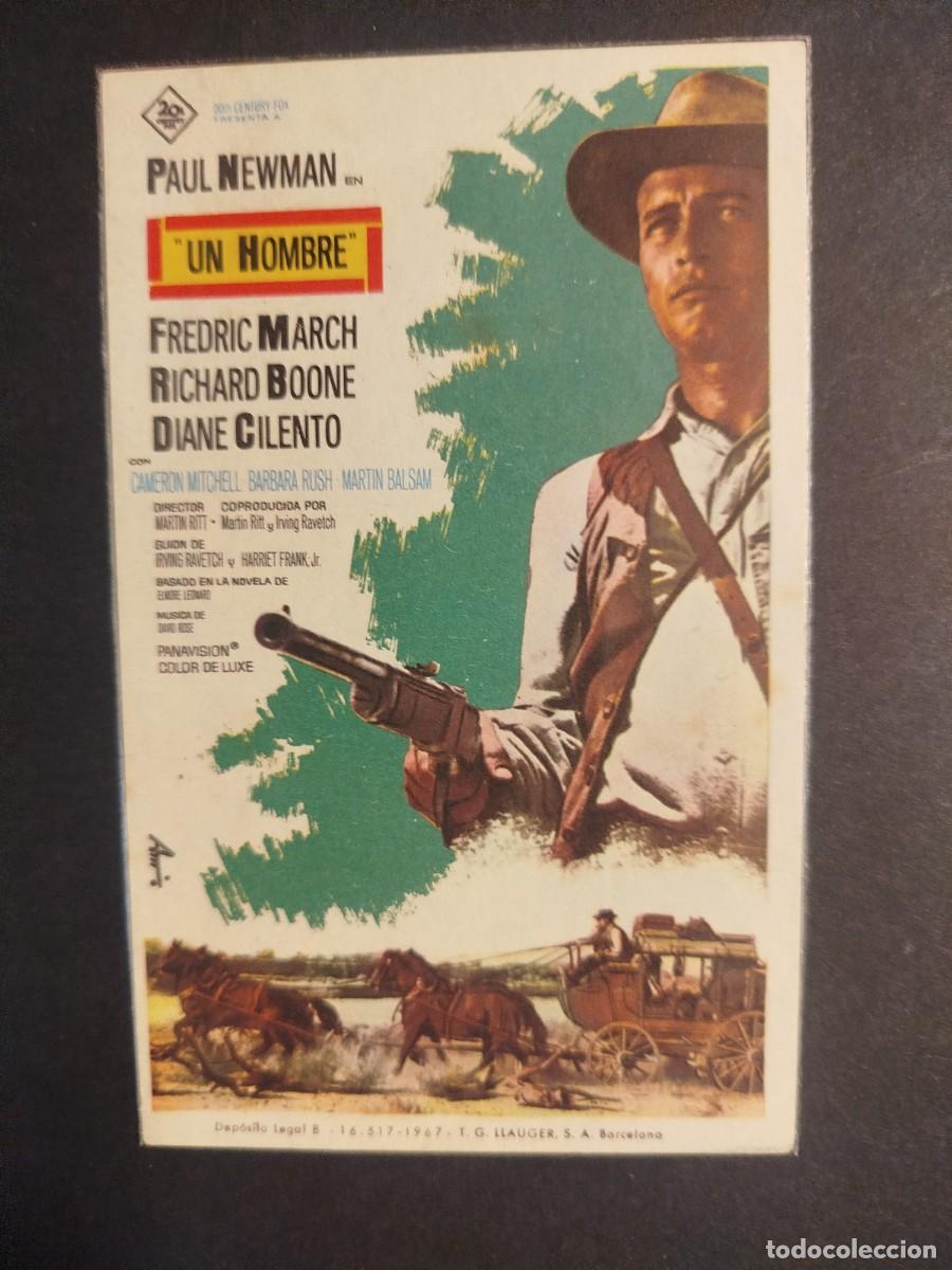 Cine: UN HOMBRE DE PAUL NEWMAN PROGRAMA DE MANO S/P