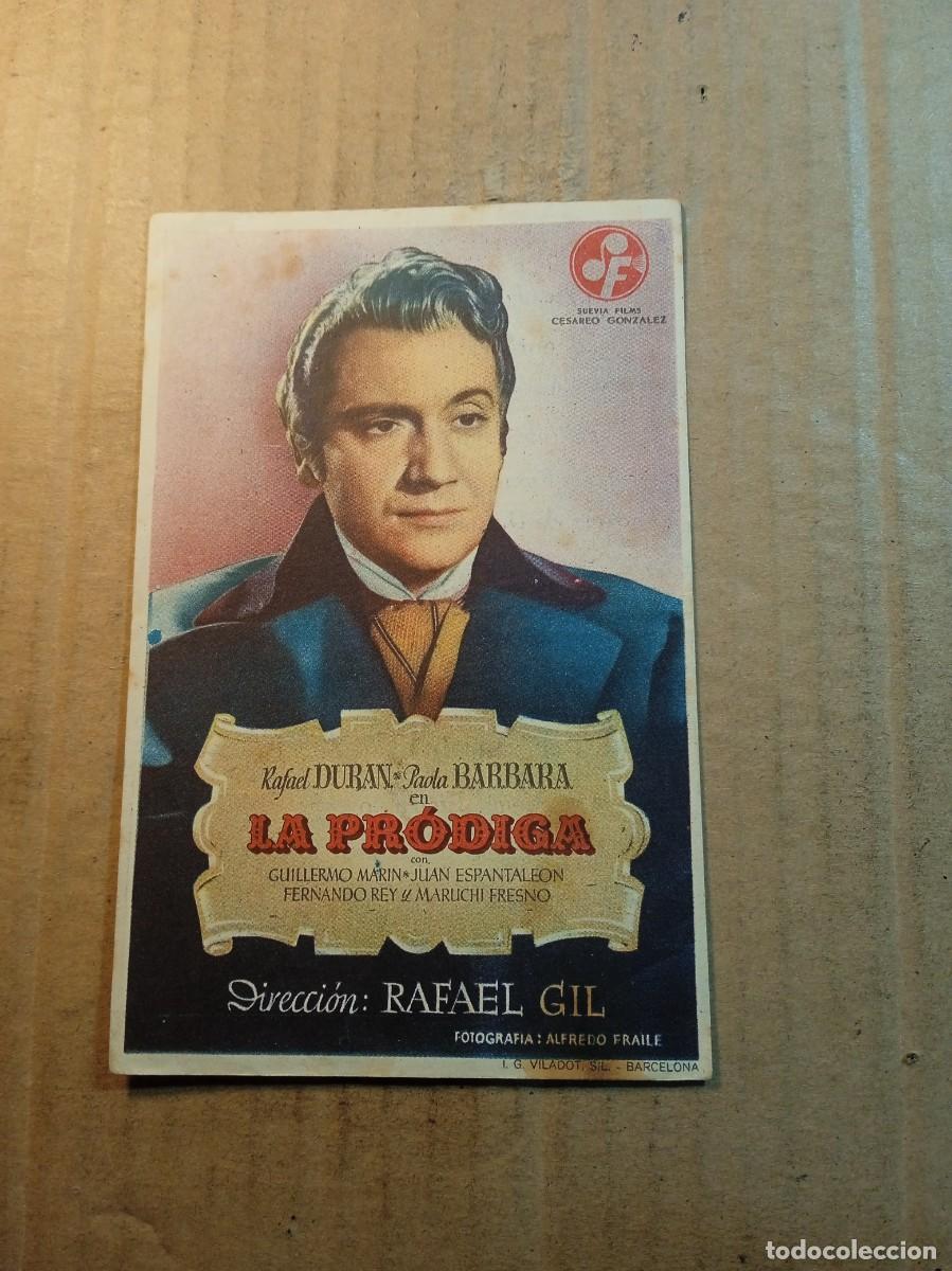Cine: FOLLETO DE MANO CON PUBLICIDAD LA PRODIGA - Foto 1