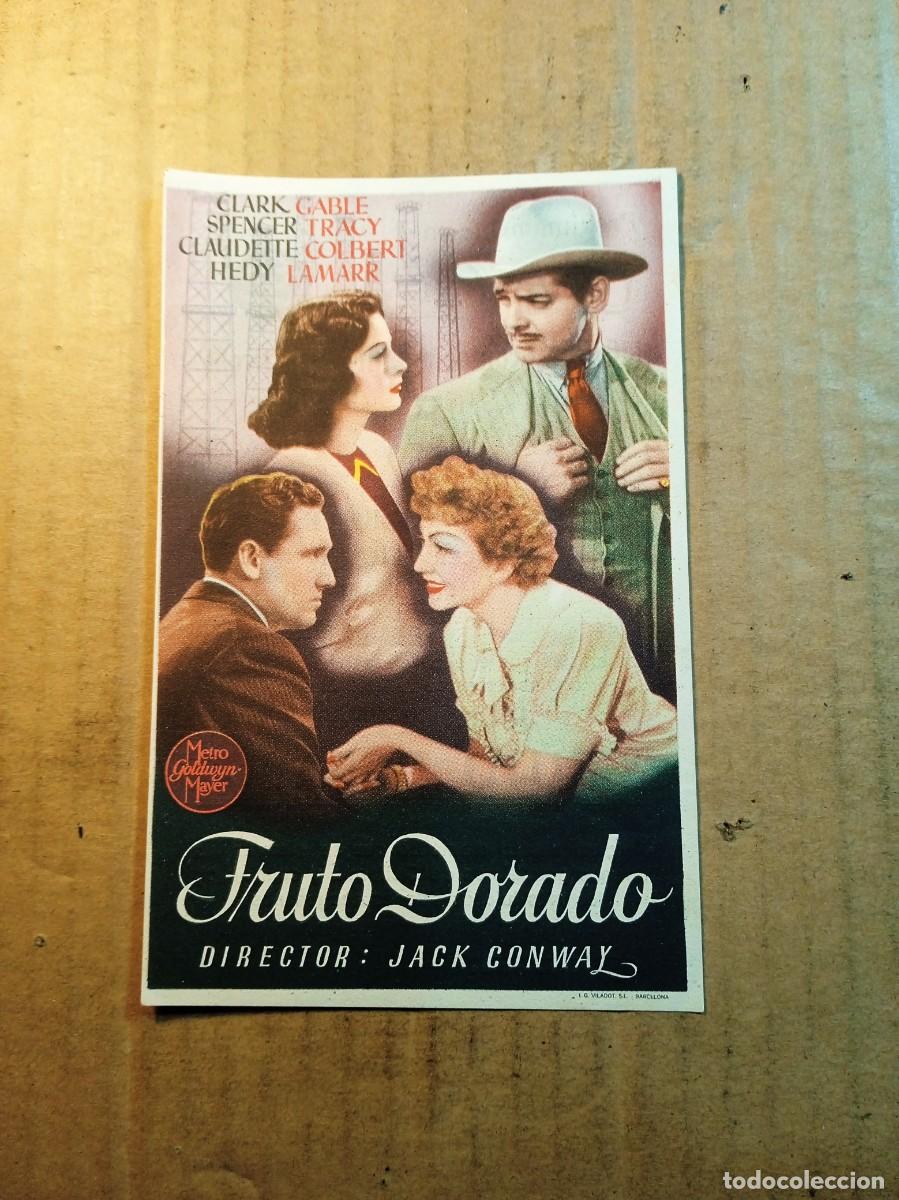 Cinema: FOLLETO DE MANO CON PUBLICIDAD FRUTO DORADO