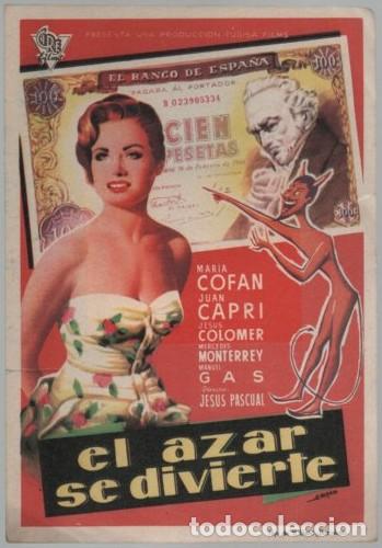 Cine: PROGRAMA DE CINE: EL AZAR SE DIVIERTE PC-11402