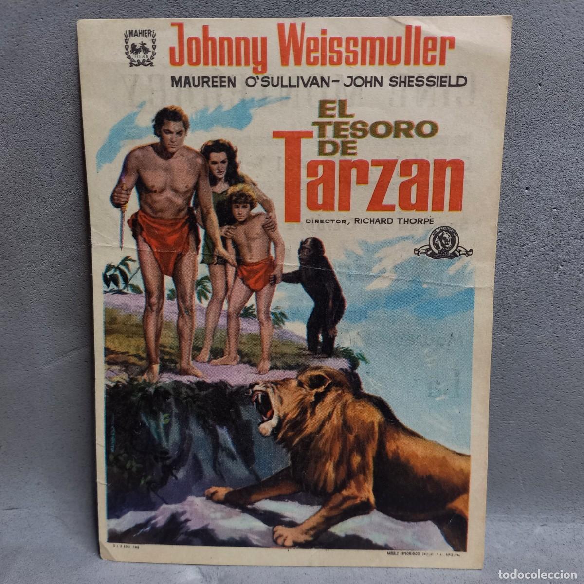 Cine: Cine Monterrey Barcelona El Tesoro de Tarz&aacute;n. Johnny Weissmuller, Maureen O'Sullivan, John Shessield