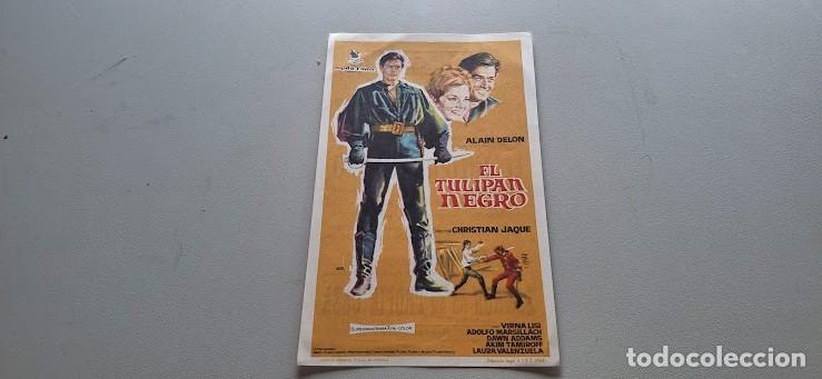  Flyers Publicitaires de films Anciens: Folleto de cine EL TULIPAN NERGRO con publicidad
